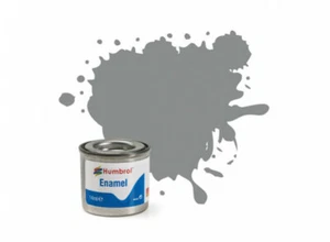 HUMBROL ENAMEL PAINT SMALTO 14ml - 126 U.S. MEDIUM GREY SATIN - NUOVO - Picture 1 of 1