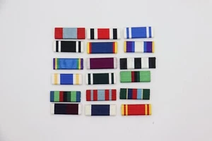 Long Service Slide On Medal Ribbons For Slide on Ribbon Bars - Picture 1 of 31