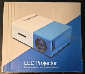 Blue YG300 MINI Projector Portable Home Theater Smart TV Laser Beamer 3D Cinema - Picture 1 of 5