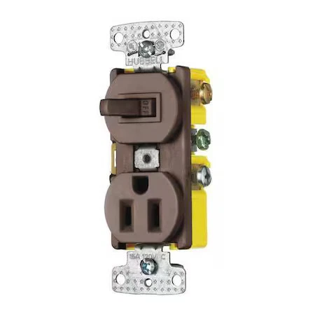 Dispositivo combinado Bryant Bryrc108, marrón, 120 Vac/125Vdc Foto 1 de 1