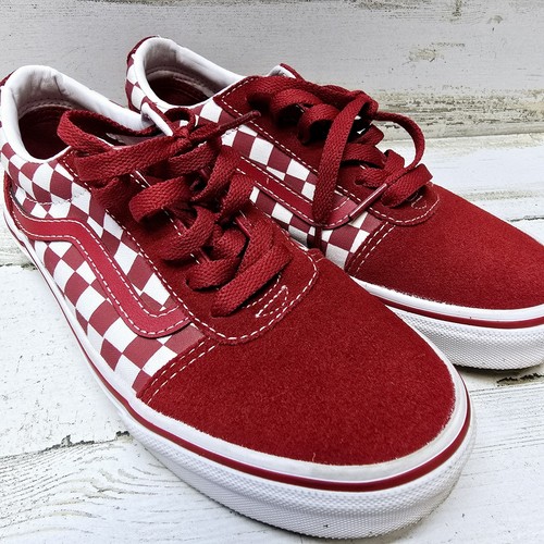 Scarpe sneakers basse Vans Oldol Skool Youtha t 4lassiche class rossehe b acacchi scacchi