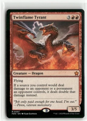Twinflame Tyrant Foundations MTG NM - Image 1 of 2