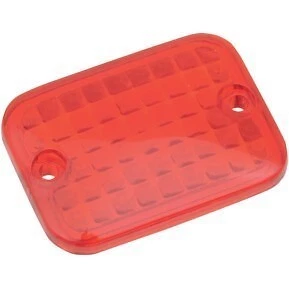 Drag Specialties Replacement Mini Rectangular Lens Red 2040-0302