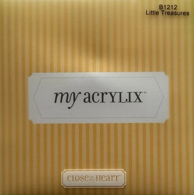 Close To My Heart My Acrylix Clear Stamp Set B1212 Little Treasures Mason Jar - Изображение 1 из 2