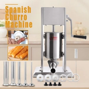 New Hakka Sausage Stuffer Meat Filler Machine 3L 5L 7L with Spanish Churro Maker - Picture 1 of 11