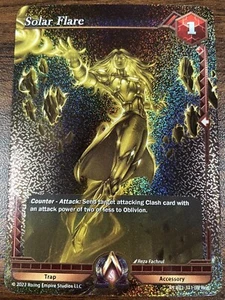 Alpha Clash TCG FOIL Solar Flare KS AC1-111 Kickstarter Exclusive PROMO NM - Picture 1 of 2