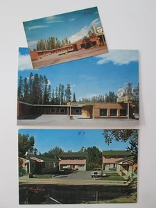 1965 MONTANA Lot/ 2 Vintage Postcards ROUND-UP MOTEL + Williams Court, SHELBY - Picture 1 of 2