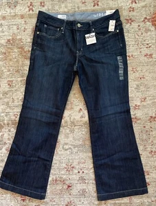 NEW!! GAP LONG & LEAN Blue Jeans Bootcut Denim 5-Pockets Dark 31 / 12a ANKLE NWT - Picture 1 of 8