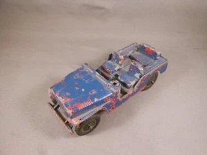 Vtg Tootsietoy Toy Cast Metal 4.5" 1/4 Ton M-38 4X4 Jeep Rubber Tire USA - Picture 1 of 10