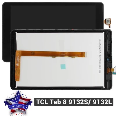 Digitizer LCD Display Touch Screen Frame Replacement For TCL Tab 8 9132S 9132L - Image 1 of 4