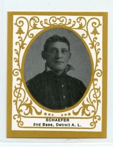 1909 Ramly Cigarettes T204 Reprint - Germany Schaefer - Detroit Tigers - Picture 1 of 1