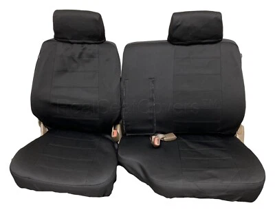 Cubierta de asiento impermeable dividida 60 40 reposacabezas desmontable apta para camioneta Toyota Foto 1 de 3