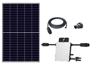 Balkonkraftwerk 400 Wp Photovoltaik PV Anlage - Solarmodule mit Wechselrichter - Bild 1 von 7