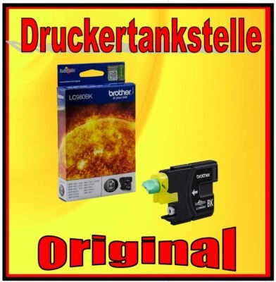 orig. Patrone BROTHER LC-980 BK black DCP-145C 163C 165C 167C MFC-250C 297C 290C - Bild 1 von 3