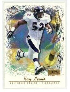 Ray Lewis 2001 Pacific Impressions fecha de estreno #13 13/50 - Imagen 1 de 2