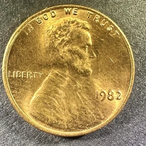 1982 Large Date Lincoln Cent Doppeldie. Super schön. Zustand und Verdoppelung - Bild 1 von 4