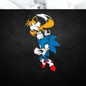 Calcomanía adhesiva de vinilo Sonic & Tails (videojuego ventana coche computadora portátil PC torre) - Imagen 1 de 5