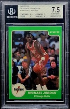 1985 Star Michael Jordan Gatorade Slam Dunk #7 RC BGS 7.5 Bulls MJ