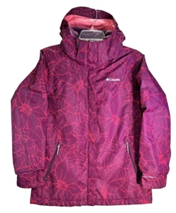 Columbia Omnitech Girls Jacket Detach Hood XL 18/20 Zip Closure Pockets - Picture 1 of 18
