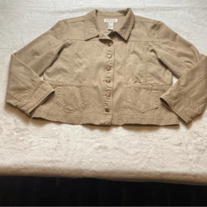 Orvis Light Tan Denim Jacket Size Large - Picture 1 of 13