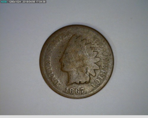 1867 Indian head penny (20-262 2m3)