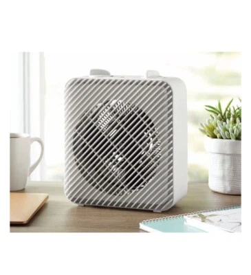 Pelonis PSH08F1AWW 1500W Ventilador Eléctrico 3 Velocidades Calentador de Espacio Forzado, Blanco ¡¡NUEVO!!! Foto 1 de 4