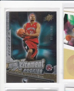 CHARLIE VILLANUEVA 05-06 UPPER DECK SPx-SPXCITEMENT ROOKIES CARD-SERIAL #'D/1999 - Picture 1 of 24