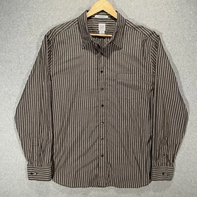 Gap повседневное платье рубашка мужская 17 - 17 1/2 XL резинке длинным рукавом серый - Изображение 1 из 4