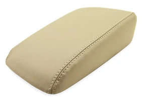 Fits 99-03 Acura TL Beige Real Leather Center Console Lid Armrest Cover - Bild 1 von 6