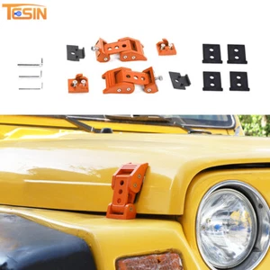 Accesorios de bloqueo de capó naranja para Jeep Wrangler TJ 97-06 exterior - Imagen 1 de 11