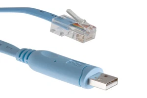 Cisco Compatible Console Cable, 10ft, CAB-CONSOLE-USB-RJ45, FTDI - Picture 1 of 4
