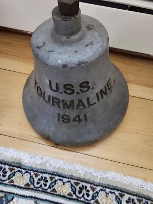 Campana de la Marina de los Estados Unidos USS Turmaline 1941 Foto 1 de 4