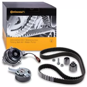 ZAHNRIEMENSATZ CONTINENTAL +WASSERPUMPE FÜR AUDI SEAT SKODA VW 1.6 2.0 TDI - Bild 1 von 8
