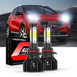 SUPER BRIGHT 9005 LED Bulbs fit Kia Sportage 2017-2022 High Low Beam Headlight A - Picture 1 of 9