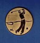 14 Golf Embleme Aluminium gold  50 mm Zubehr fr Pokale Medaillen Urkunde