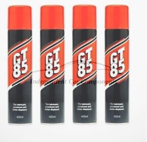 4 x GT85 SPRAY LUBE LUBRICANT PENETRATOR WATER DISPLACER CORROSION -  400ML