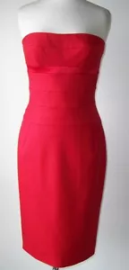 Vestido Bustier ALEXANDRE VAUTHIER Rojo Lana Sin Tirantes 40 8 - Imagen 1 de 6