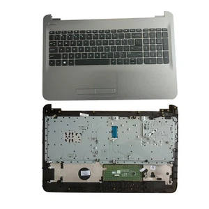 New 855022-001 For HP 15AY 15BA 15-AY KEYBOARD TOUCHPAD TOP CASE PALMREST Silver - Picture 1 of 6