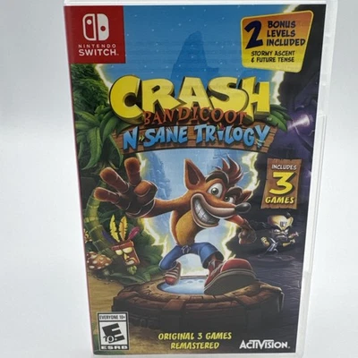 Crash Bandicoot N. Sane Trilogy - Juego Nintendo Switch Muy Bonito Z6 Foto 1 de 4