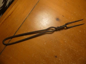 Antique Twisted Wire Meat Fork Patd. Aug 13 1895 14" Long - Picture 1 of 10
