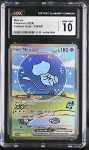 Mew ex 232/091 Sv: Paldean Fates Holo CGC 10 - Picture 1 of 2