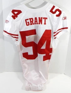2010 San Francisco 49ers Larry Grant #54 Game Issued White Jersey 44 DP28508 - Bild 1 von 8