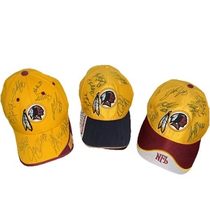 Washington Redskins Clinton Portis Champ Bailey Autographed NFL Hats Signatures - Picture 1 of 19