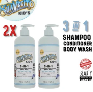 **NEW** 2 x Suavecito Kid's 3-In-1 Shampoo, Conditioner & Body Wash, 16 oz - Picture 1 of 1