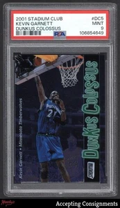 2001-02 Stadium Club Dunkus Colossus #DC5 Kevin Garnett WOLVES PSA 9 MINT - Picture 1 of 2