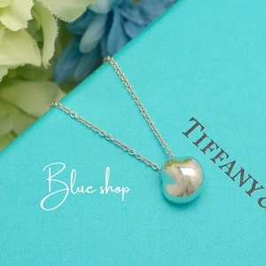 Tiffany & Co. Elsa Peretti Nugget Necklace Pendant 16.1" Sterling Silver 925 - Picture 1 of 11
