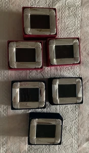 Set n.6 Scatola Portagioie Velluto n.3 Rosso n.3 Blu Metallo lucido e vetro - Foto 1 di 11