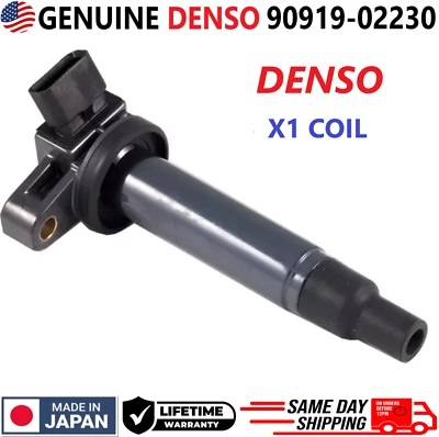GENUINE DENSO Ignition Coil For 1998-2009 Toyota & Lexus 4.3L 4.7L, 90080-19027 - Image 1 of 4