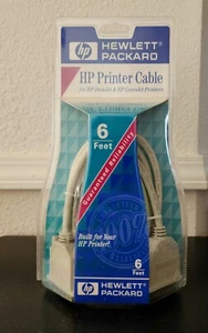 HP Printer Cable 6 Ft IEEE 1284 Compliant A-B For HP Desk/ LaserJet C2990A - Picture 1 of 3