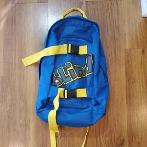 Vintage Blind Skateboard Backpack Blue Great Logo - Picture 1 of 6